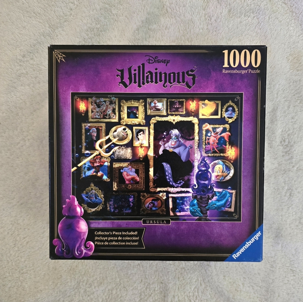Ravensburger Disney's  Villainous URSULA 1000 PIECE Puzzle "COMPLETE" EUC